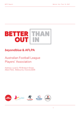 Beyondblue & AFLPA Australian Football League Players' Association