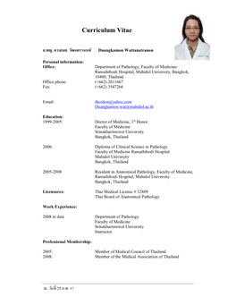 Curriculum Vitae