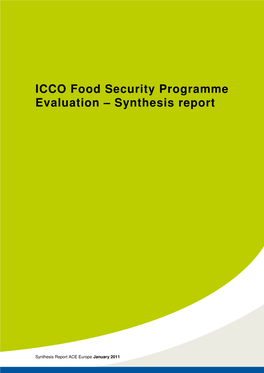 ICCO Food Security Programme Evaluation – Synthesis Report