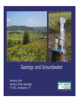 Geology and Groundwater