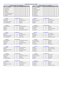 District D'ille-Et-Vilaine De Football Secteur 4 - Redon - U13 - Groupe S2 B Secteur 4 - Redon - U13 - Groupe S2 C Cl