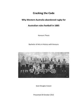 Cracking the Code Why Western Australia Abandoned Rugby For