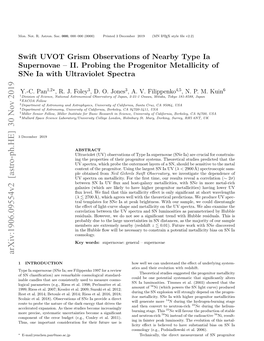 Swift UVOT Grism Observations of Nearby Type Ia Supernovae--II. Probing the Progenitor Metallicity of Sne Ia with Ultraviolet Spectra