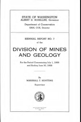 Division of Mines and Geology