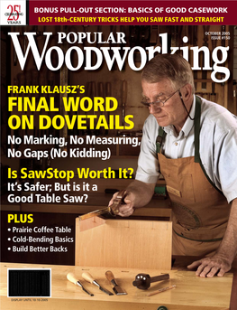 October 2005 Popular Woodworking