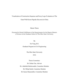 Visualization of Construction Sequence and Fuzzy Logic Evaluation of The