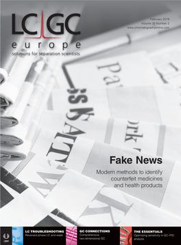 Fake News Modern Methods to Identify Counterfeit Medicines and Health Products