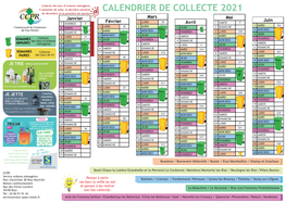 Calendrier De Collecte 2021