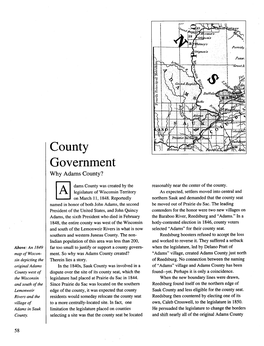 County Government Why Adams County?