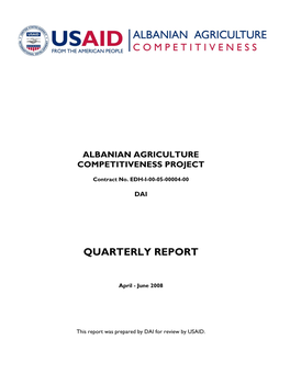 Albanian Agriculture Competitiveness Project