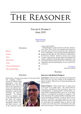 Volume 9, Number 4 April 2015