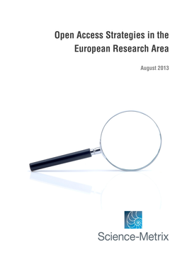 Open Access Strategies in the European Research Area
