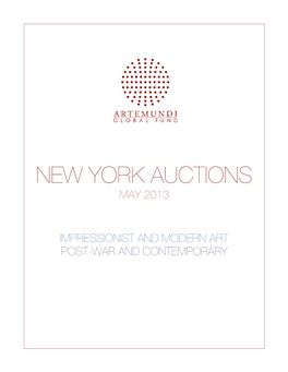 New York Auctions May 2013