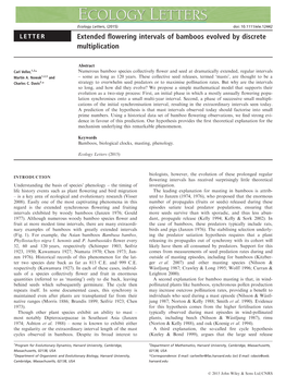 Extended Flowering Intervals of Bamboos Evolved by Discrete