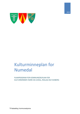 Kulturminneplan for Numedal