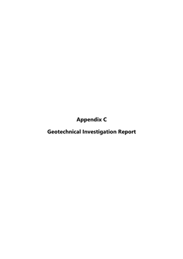 Appendix C Geotechnical Investigation Report