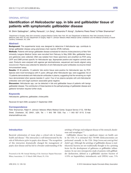 Helicobacter Spp