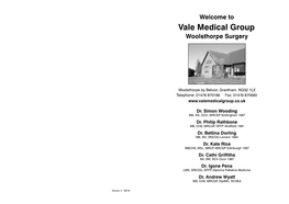 Vale Medical Group Woolsthorpe Surgery