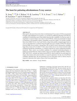 The Hunt for Pulsating Ultraluminous X-Ray Sources