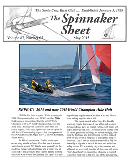 Spinnaker Sheet, May 2015