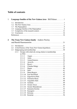 Table of Contents