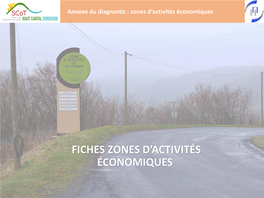 Fiches Zones D'activités Économiques