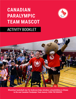 Canadian Paralympic Team Mascot Activity Booklet