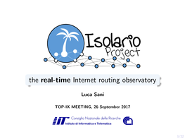 The Real-Time Internet Routing Observatory