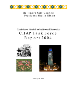 CHAP Task Force Report 2004