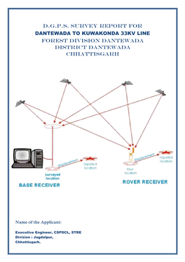 Dgps Survey Report for Dantewada to Kuwakonda 33Kv Line Forest Division