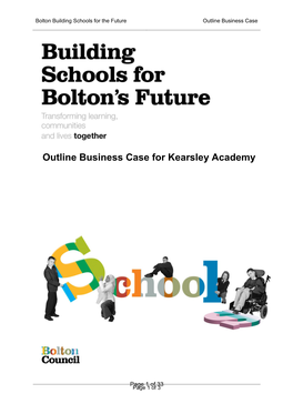 Outline Business Case for Kearsley Academy