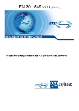 Draft ETSI EN 301 549 V3.2.1