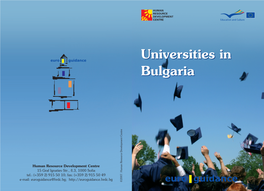 Universities in Bulgaria Universities in Bulgaria