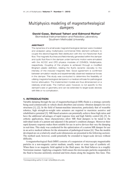Multiphysics Modeling of Magnetorheological Dampers