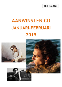 Aanwinsten Cd Januari-Februari 2019