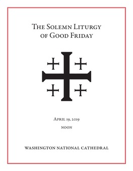 The Solemn Liturgy of Good Friday