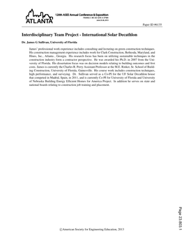 International Solar Decathlon