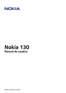 Nokia 130 Manual Do Usuário