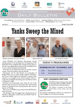 Yanks Sweep the Mixed