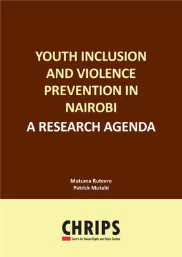 Youth Inclusion and Violence Prevention in Nairobi – a Research Agenda