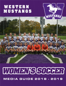 3 2018-19 Western Mustangs Women's Soccer Roster
