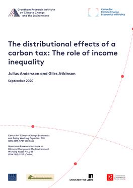 The Distributional Effects of a Carbon Tax: the Role of Income Inequality