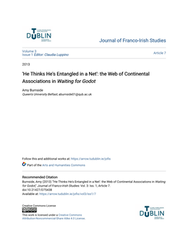 The Web of Continental Associations in &lt;I&gt;Waiting for Godot&lt;/I&gt;