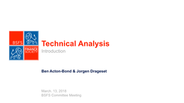 Technical Analysis Introduction