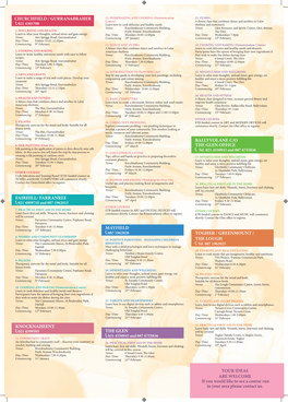 Churchfield / Gurranabraher Fairhill/ Farranree Knocknaheeny Mayfield the Glen Ballyvolane C/O the Glen Office Togher / Greenmo