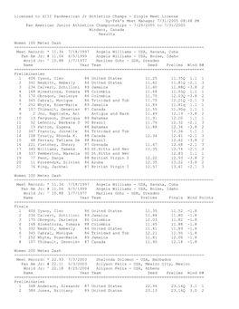 Licensed to XIII Panamerican Jr Athletics Champs