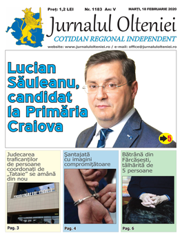 Lucian Săuleanu, Candidat La Primăria Craiova 5