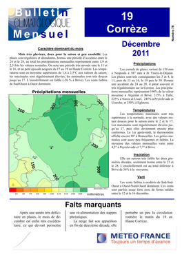 Bulletin Mensuel 19 Corrèze