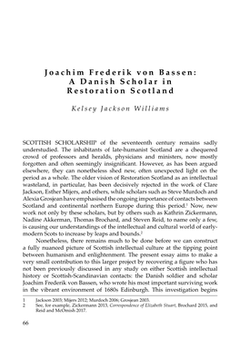 A Danish Scholar in Restoration Scotland