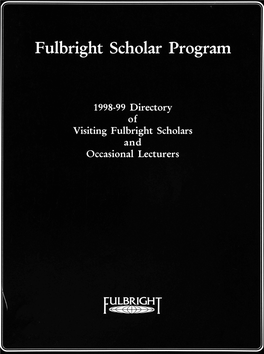 Fulbright Scholars Directory